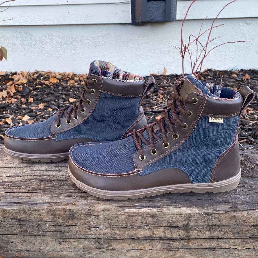 Lems Boulder Boots Sz 9 Brown Leather Minimalist